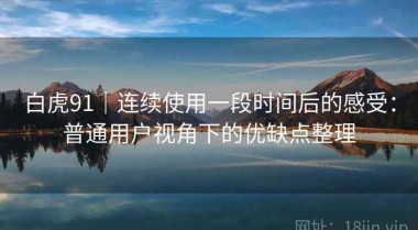 白虎91｜连续使用一段时间后的感受：普通用户视角下的优缺点整理