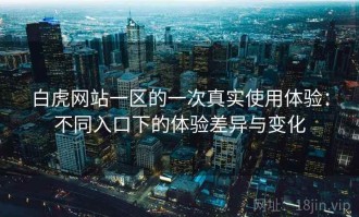白虎网站一区的一次真实使用体验：不同入口下的体验差异与变化