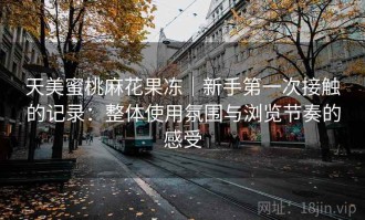 天美蜜桃麻花果冻｜新手第一次接触的记录：整体使用氛围与浏览节奏的感受