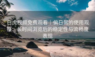 白虎视频免费观看｜偏日常的使用观察：长时间浏览后的稳定性与流畅度表现