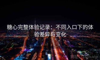 糖心完整体验记录：不同入口下的体验差异与变化