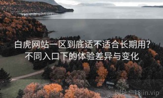 白虎网站一区到底适不适合长期用？不同入口下的体验差异与变化