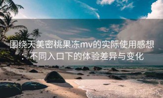 围绕天美密桃果冻mv的实际使用感想：不同入口下的体验差异与变化