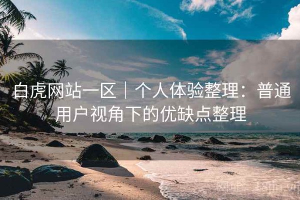 白虎网站一区｜个人体验整理：普通用户视角下的优缺点整理