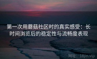 第一次用蘑菇社区时的真实感受：长时间浏览后的稳定性与流畅度表现