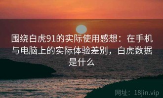 围绕白虎91的实际使用感想：在手机与电脑上的实际体验差别，白虎数据是什么