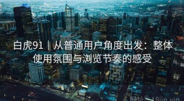 白虎91｜从普通用户角度出发：整体使用氛围与浏览节奏的感受