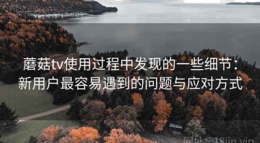 蘑菇tv使用过程中发现的一些细节：新用户最容易遇到的问题与应对方式