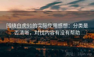 围绕白虎91的实际使用感想：分类是否清晰，对找内容有没有帮助
