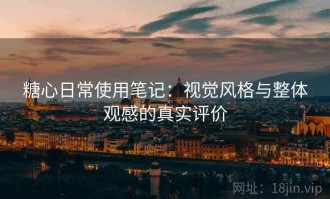 糖心日常使用笔记：视觉风格与整体观感的真实评价