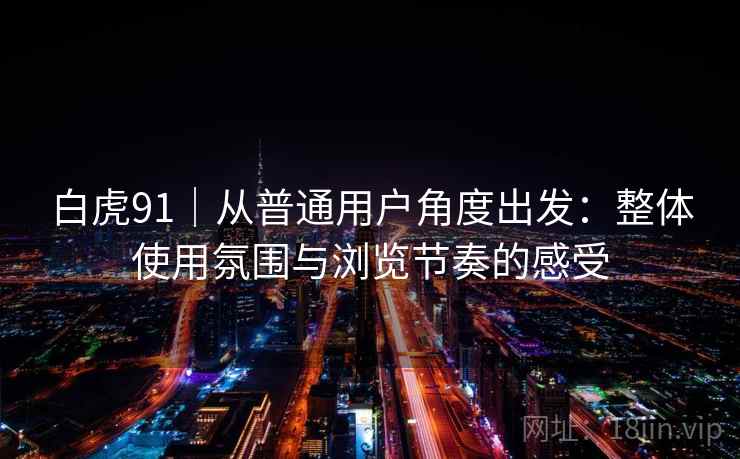 白虎91｜从普通用户角度出发：整体使用氛围与浏览节奏的感受