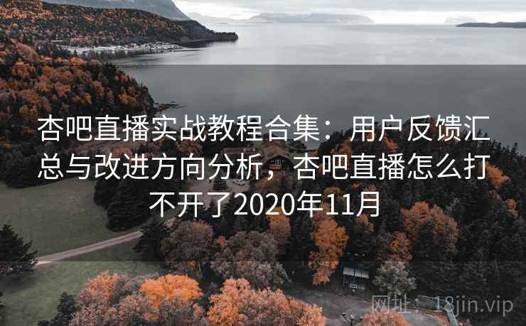 杏吧直播实战教程合集：用户反馈汇总与改进方向分析，杏吧直播怎么打不开了2020年11月