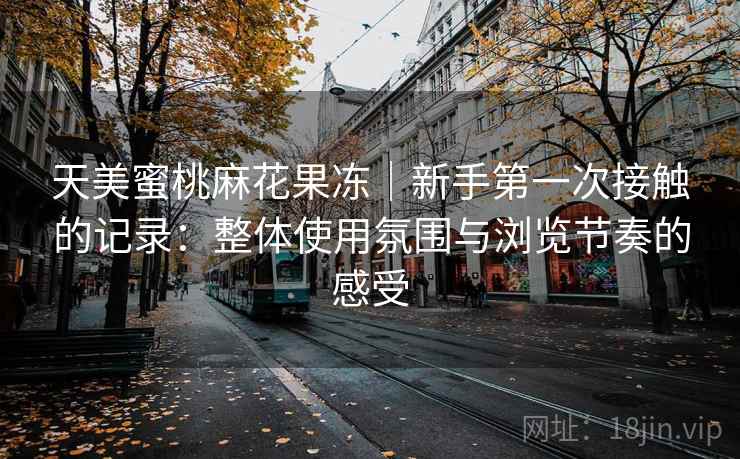 天美蜜桃麻花果冻|新手第一次接触的记录:整体使用氛围与浏览节奏的感受 天美蜜桃麻花果冻|新手第一次接触的记录:整体使用氛围与浏览节奏的感受
