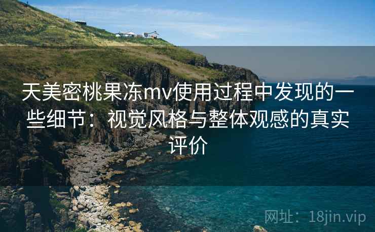 天美密桃果冻mv使用过程中发现的一些细节：视觉风格与整体观感的真实评价