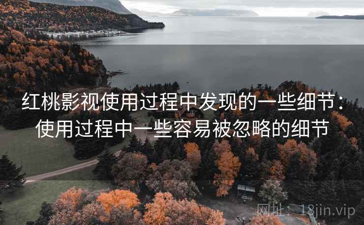 红桃影视使用过程中发现的一些细节:使用过程中一些容易被忽略的细节 红桃影视使用过程中发现的一些细节:使用过程中一些容易被忽略的细节
