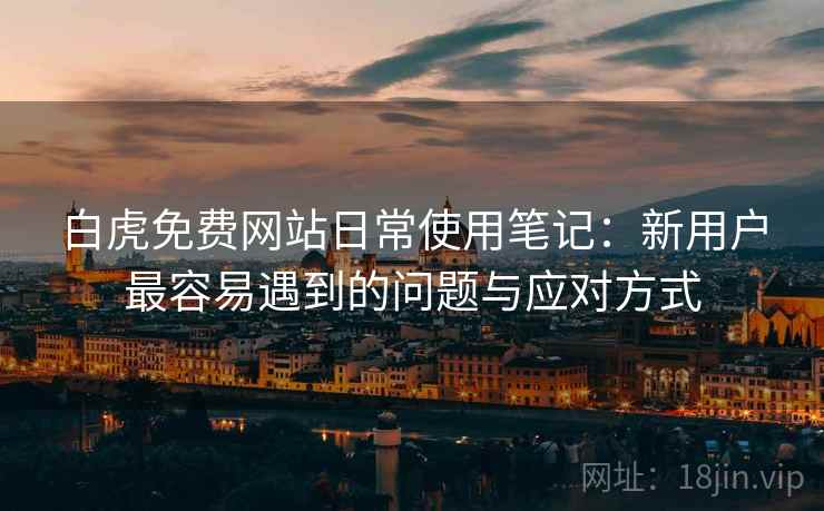 白虎免费网站日常使用笔记：新用户最容易遇到的问题与应对方式
