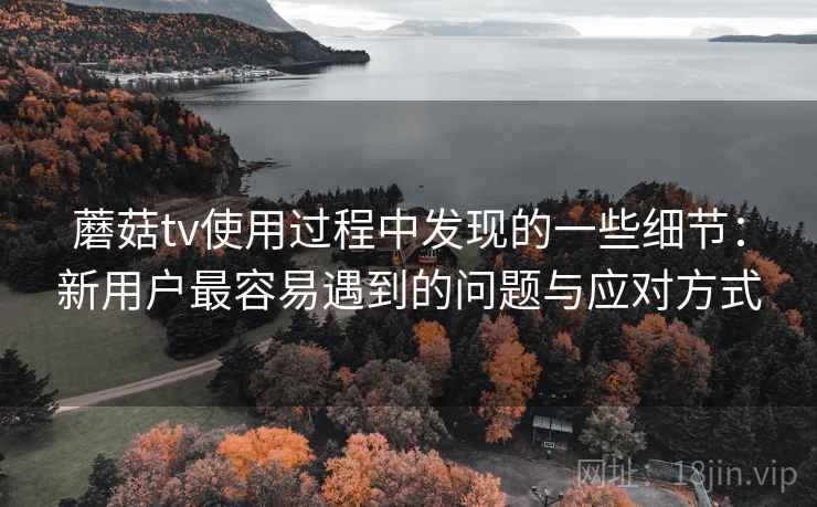 蘑菇tv使用过程中发现的一些细节：新用户最容易遇到的问题与应对方式
