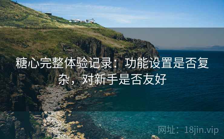 糖心完整体验记录:功能设置是否复杂,对新手是否友好 糖心完整体验记录:功能设置是否复杂,对新手是否友好